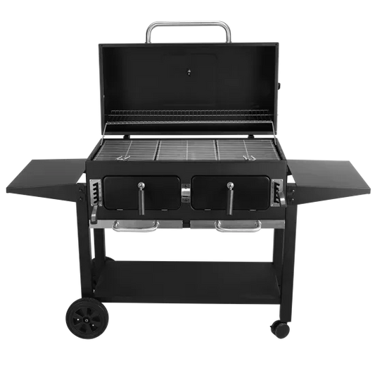 Barbecue a Carbonella King Size Con 2 Fuochi Indipendenti