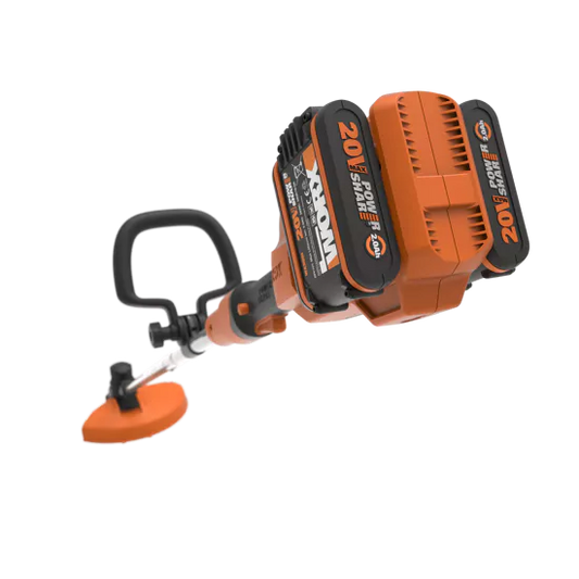 Decespugliatore a Batteria 2x20v/2,0ah Lithio - Worx Batteria e Carica Batteria Incluso