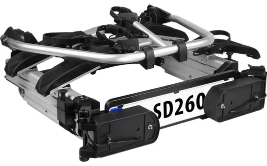 Portabici per gancio traino LAS SD260 per Van con portiere ad ali di gabbiano