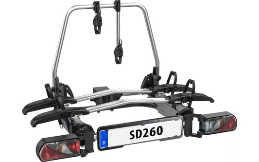 Portabici per gancio traino LAS SD260 per Van con portiere ad ali di gabbiano